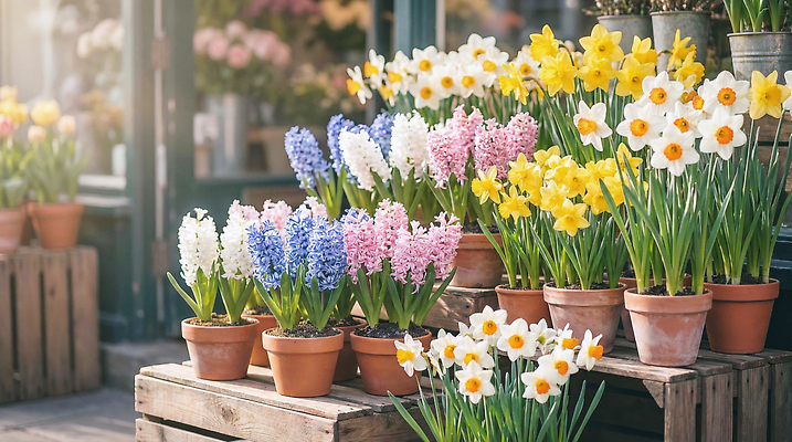 JPG 식물 편집이미지 꽃 화분 분홍색 파란색 노란색 봄 전시 흰색 꽃집 원예 원예용품 편집실사 AI포토 AI콘텐츠 계절 컬러 생활용품 취미 상점 CG 파일형식