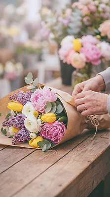 JPG 식물 편집이미지 손 꽃다발 포장 장미 튤립 작업 꽃집 정리 라일락 꽃시장 편집실사 AI인물포토 AI콘텐츠 꽃 신체부위 상점 시장 CG 파일형식 AI포토