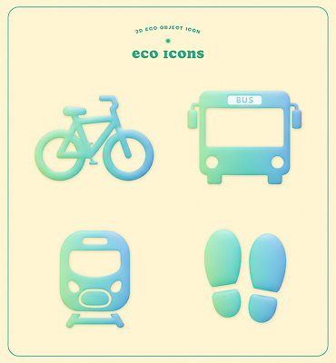 PSD 편집이미지 교통수단 교통 버스 대중교통 환경 자전거 기차 발자국 에코 친환경 편집3D 육상교통 자국 3D 바이크 파일형식
