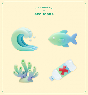 PSD 편집이미지 파도 바다 자연 어류 물 환경 산호 플라스틱 물병 오브젝트 에코 편집3D 자연요소 재질 3D 수중동물 자포동물 물통 생태계 파일형식