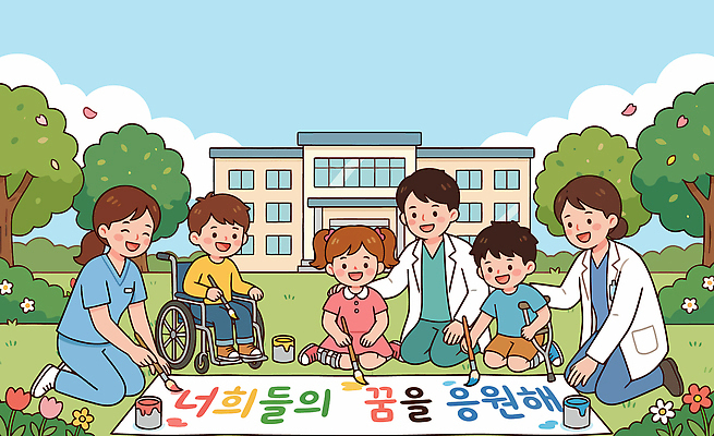 직업 교육 감정 컨셉 의학 관계 모션 표정 사람 치료 장애 파일형식 벡터 어린이 병원 의료진 그림 행복 웃음 색칠 가족 그리기 장애인 지원 소통 유치원 친구 꿈 응원 도구 국내일러스트 일러스트 AI파일 재활