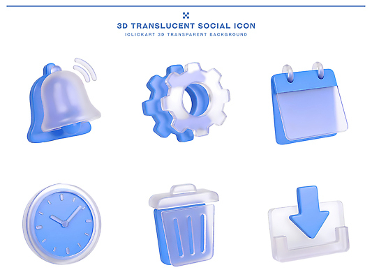 PSD 편집이미지 시계 그래픽 컴퓨터 3D 디지털 달력 초인종 쓰레기통 기어 다운로드 설정 반투명 소셜미디어 편집3D 전자제품 종 디지털합성 파일형식