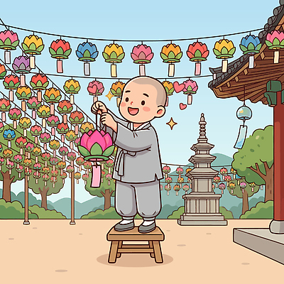 식물 아시아 종교 컨셉 종교건축 모션 등불 인사 성직자 불교용품 생태계 파일형식 벡터 절 연등 매달리기 전통 꽃 풍경 평화 고아 문화 불교 한국 이벤트 자연 소원 상징 국내일러스트 일러스트 AI파일 승려 사찰