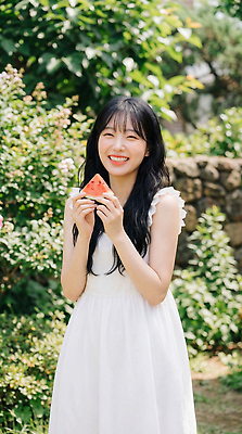 JPG 나무 편집이미지 손 조각 과일 수박 웃음 소녀 여름 정원 즐거움 의료성형뷰티 편집실사 AI인물포토 AI콘텐츠 식물 계절 여자 감정 어린이 표정 신체부위 CG 파일형식 AI포토