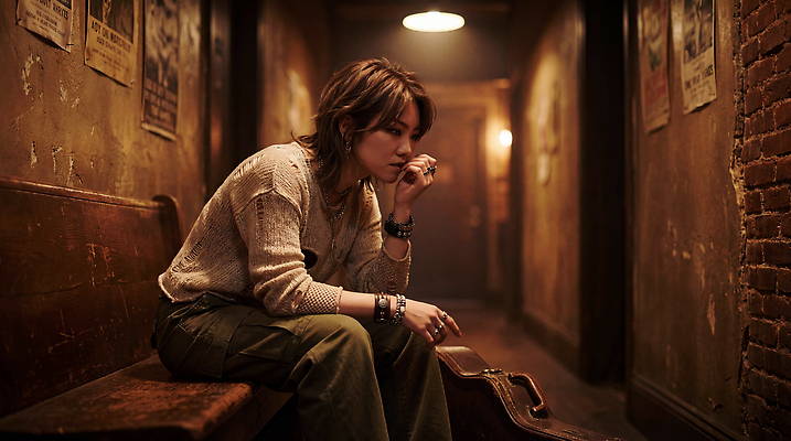 JPG 편집이미지 포스터 음악 생각 사람 앉기 카페 기타 빈티지 복도 분위기 오디션 혼자 의료성형뷰티 편집실사 AI인물포토 AI콘텐츠 컨셉 모션 현악기 문화예술 상점 CG 파일형식 AI포토