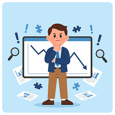 남자 종이 생각 일러스트 비즈니스 사업가 손가락 그래프 경고 정장 청년 사무실 스크린 자료 표현 퍼즐 분석 고민 검사_조사 문제 해결 경영 서류판 지표 국내일러스트 AI파일 직업 손 옷 감정 컨셉 사람 성인 사무용품 파일형식 벡터