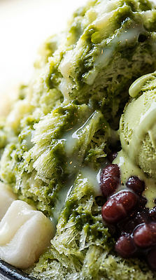 JPG 편집이미지 아이스크림 디저트 여름 달콤 시원함 녹차 부드러움 빙수 팥 편리함 말차 편집실사 AI포토 AI콘텐츠 계절 음식 컨셉 차_음료 감각 맛 CG 파일형식