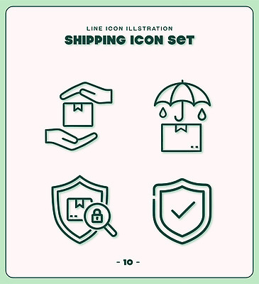 손 디자인 일러스트 우산 자물쇠 안전 세트 상자 표현 보호 상품 배송 확인 그림 방패 국내일러스트 AI파일 컨셉 신체부위 파일형식 벡터