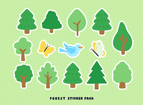 나무 식물 동물 공원 나비 스티커 일러스트 자연 조류 아이디어 그래픽 초록색 숲 즐거움 생태계 꾸미기 국내일러스트 AI파일 공공시설 감정 컬러 곤충 컨셉 파일형식 벡터