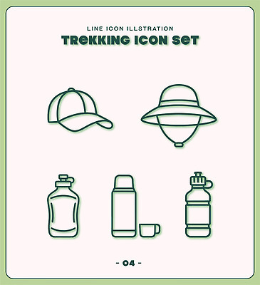 음료 패턴 일러스트 야외 물 등산 트래킹 캠핑 도구 물병 보온병 국내일러스트 AI파일 자연요소 무늬 레저 물통 파일형식 벡터