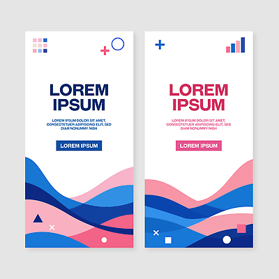 템플릿 디자인 배너템플릿 세로배너 패턴 그래픽 배너세트 AI파일 배너 무늬 세로 세트 파일형식 벡터