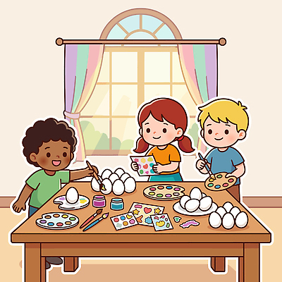 기념일 감정 가구 관계 사람 이벤트 태양 알 파일형식 벡터 계란 꾸미기 모션 방 햇빛 탁자 색칠 도구 친구 즐거움 디자인 놀이기구 예술 창의력 파티 국내일러스트 일러스트 AI파일 어린이 부활절