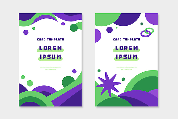 컬러 무늬 파일형식 벡터 디자인 모양 초록색 보라색 파란색 추상 그래픽 백그라운드 패턴 모던 미니멀 스타일 예시 텍스트 AI파일 국내일러스트 일러스트 세트