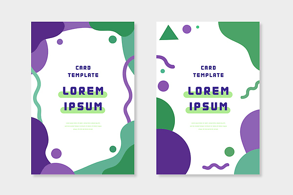 도형 컬러 컨셉 파일형식 벡터 디자인 텍스트 배열 그래픽 그림 웹디자인 선 원형 삼각형 꾸미기 색칠 모양 아이디어 모던 AI파일 국내일러스트 일러스트 세트 보라색 초록색