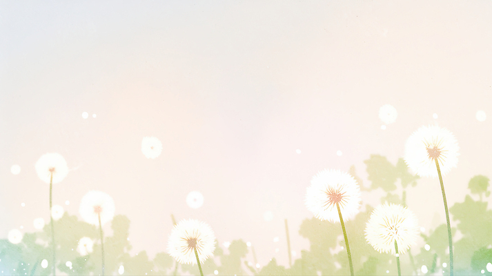 JPG 식물 꽃잎 꽃 일러스트 자연 하늘 나뭇잎 초원 여름 햇빛 환경 봄 성장 변화 민들레 들풀 화사함 국내일러스트 AI일러스트 AI콘텐츠 계절 컨셉 잎 태양 생태계 파일형식