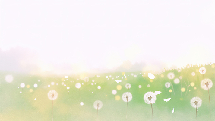 JPG 식물 꽃 일러스트 자연 하늘 날리기 바람 씨앗 풍경 잔디 초원 평화 봄 민들레 식물원 국내일러스트 AI일러스트 AI콘텐츠 자연요소 계절 컨셉 모션 날씨 생태계 파일형식