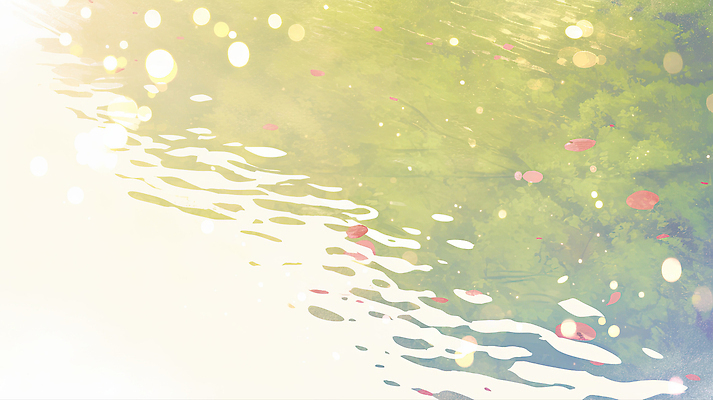 JPG 꽃잎 여유 물결 백그라운드 일러스트 자연 나뭇잎 풍경 일상 물 여름 빛 반짝임 고요 흐름 시간 물가 친환경 윤슬 국내일러스트 AI일러스트 AI콘텐츠 자연요소 계절 꽃 감정 컨셉 잎 모션 라이프 환경 생태계 파일형식