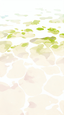 JPG 백그라운드 패턴 일러스트 자연 표면 아침 초록색 물 빛 수면 편안함 물안경 장면 조용 흐림 불규칙 윤슬 국내일러스트 AI일러스트 AI콘텐츠 주간 자연요소 물결 컬러 컨셉 무늬 날씨 감각 생태계 수영용품 파일형식