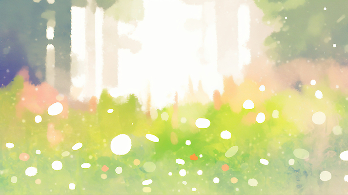 JPG 식물 꽃 나비 일러스트 자연 아침 밝음 풍경 잔디 초원 여름 햇빛 부드러움 일과 수목원 산들바람 생동감 국내일러스트 AI일러스트 AI콘텐츠 주간 계절 곤충 바람 태양 감각 생태계 파일형식