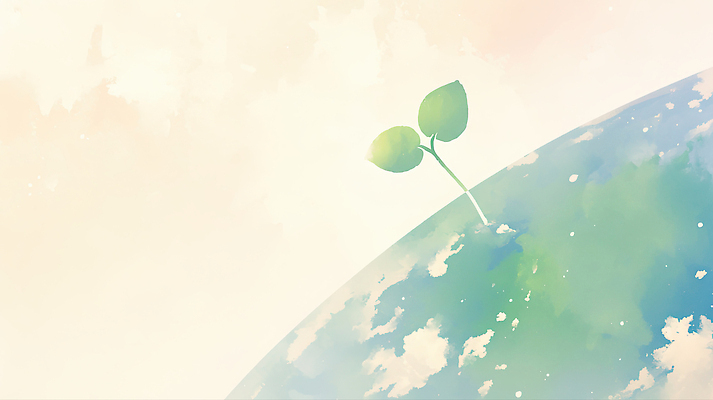 JPG 식물 지구 백그라운드 일러스트 자연 하늘 생명 미래 수채화 씨앗 새싹 환경 희망 흙 성장 발전 개발 색감 평면 국내일러스트 AI일러스트 AI콘텐츠 감정 컨셉 생태계 파일형식