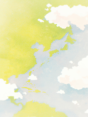 JPG 아시아 지구 예술 바다 지도 일러스트 자연 수채화 한국 풍경 일본 중국 공간 표현 대만 그림 윤곽 동아시아 색감 국경 국내일러스트 AI일러스트 AI콘텐츠 나라 생태계 파일형식