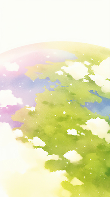 JPG 식물 지구 하늘색 일러스트 자연 하늘 생명 날씨 수채화 풍경 물 우주 자연보호 환경 대기 생태계 뷰티풀 지리 국내일러스트 AI일러스트 AI콘텐츠 자연요소 파란색 보호 파일형식