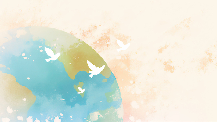 JPG 동물 디자인 지구 예술 일러스트 자연 하늘 수채화 파란색 세계 갈색 평화 환경 자유 흰색 비행 그림 생태계 비둘기 국내일러스트 AI일러스트 AI콘텐츠 컬러 컨셉 조류 파일형식