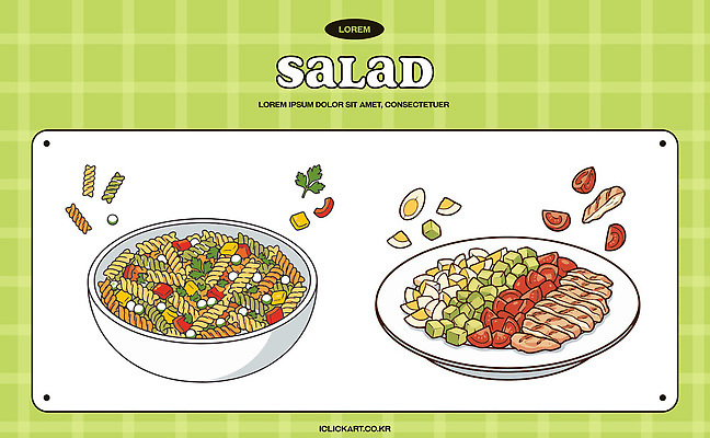 음식 다이어트 채소 일러스트 재료 파스타 요리 식사 닭고기 샐러드 맛 저녁 레시피 건강식 식사준비 국내일러스트 AI파일 컨셉 서양음식 건강 육류 야간 준비 파일형식 벡터