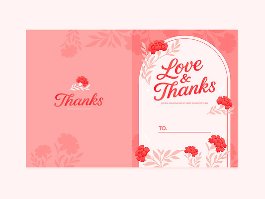 식물 템플릿 꽃 감정 컨셉 무늬 카드_감사 5월 파일형식 벡터 감사 디자인 사랑 메시지 장미 패턴 공간 장식 축하 이미지템플릿 AI파일 감사카드 가정의달