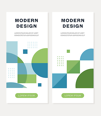 템플릿 배너 컬러 세로 세트 파일형식 벡터 모던 디자인 그래픽 모양 구성 배열 균형 예시 예술 배너템플릿 AI파일 세로배너 초록색 파란색 배너세트