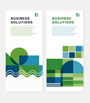 모양 템플릿 디자인 배너템플릿 세로배너 회사 비즈니스 그래픽 초록색 파란색 서비스 전략 기하학 나란히 마케팅 솔루션 전문 배너세트 AI파일 배너 컬러 무늬 세로 세트 파일형식 벡터