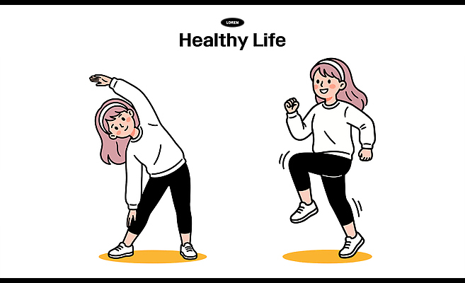 여자 스포츠 운동화 신발 일러스트 모션 건강 취미 일상 운동복 달리기 운동 건강관리 스트레칭 몸무게 스트레스해소 국내일러스트 AI파일 옷 관리 사람 라이프 파일형식 벡터