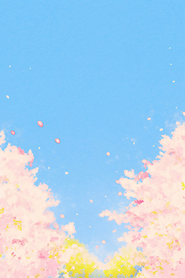 JPG 나무 계절 꽃잎 꽃 하늘색 잎 일러스트 자연 하늘 날씨 풍경 파란색 햇빛 태양 소풍 평화 봄 벚꽃 뷰티풀 국내일러스트 AI일러스트 AI콘텐츠 자연요소 식물 컬러 컨셉 야외활동 생태계 파일형식