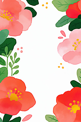 JPG 식물 디자인 꽃 화초 예술 분홍색 백그라운드 잎 패턴 일러스트 자연 장식 빨간색 초록색 여름 정원 공간 그림 원예 카피스페이스 배경지 비어있는 국내일러스트 AI일러스트 AI콘텐츠 계절 컬러 무늬 취미 공백 생태계 파일형식