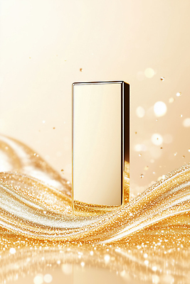 JPG 편집이미지 디자인 물결 예술 백그라운드 조명 장식 반짝임 금속 블록 금색 황금 상품 금괴 스타일 미니멀 편집3D AI컴퓨터그래픽 AI콘텐츠 컬러 모션 재질 3D 파일형식