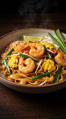 JPG 편집이미지 접시 한식 음식 새우 요리 계란 식사 면류 뜨거움 맛 파 볶음면 숙주 팟타이 편집실사 AI포토 AI콘텐츠 식기 컨셉 채소 갑각류 알 CG 태국음식 파일형식