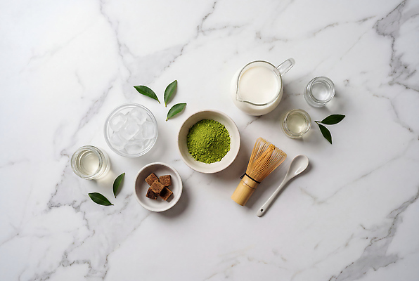 JPG 편집이미지 그릇 음료 재료 탁자 요리 물 주방 얼음 우유 가루 설탕 준비 말차 편집실사 AI포토 AI콘텐츠 자연요소 식기 가구 유제품 차_음료 CG 파일형식