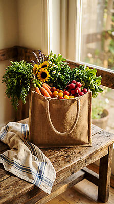 JPG 나무 편집이미지 꽃 채소 가방 창문 탁자 해바라기 실내 건강 여름 농작물 식사 신선 시장 친환경 식자재 에코백 편집실사 AI포토 AI콘텐츠 식물 잡화 계절 가구 농업 내부 환경 CG 에코 파일형식