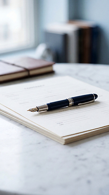 JPG 편집이미지 창문 빛 학습 사무실 필기구 만년필 공간 기록 업무 작업 책상 문서 정리 편집실사 AI포토 AI콘텐츠 교육 가구 비즈니스 문구용품 펜 CG 파일형식