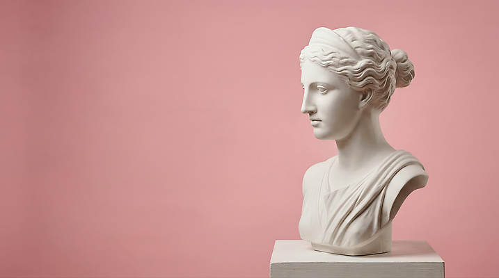 JPG 편집이미지 디자인 얼굴 예술 조각 조각상 전시 클래식 공예 작품 인물조각상 석고상 조소 흉상 편집실사 AI포토 AI콘텐츠 컨셉 미술 취미 신체부위 조형물 CG 파일형식