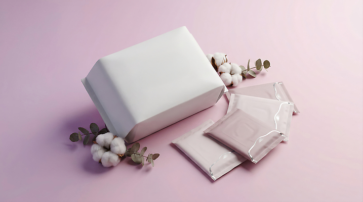 JPG 편집이미지 디자인 포장 면류 솜 패키지 생리대 편집실사 AI포토 AI콘텐츠 음식 CG 여성용품 파일형식