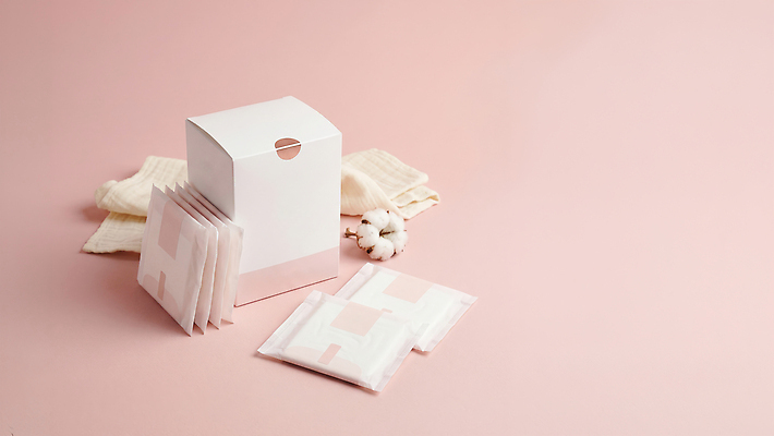 JPG 편집이미지 디자인 편안함 패키지 생리대 편집실사 AI포토 AI콘텐츠 감각 CG 여성용품 파일형식