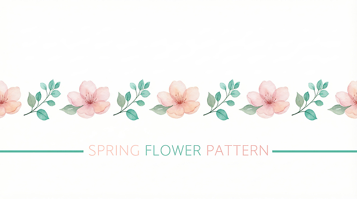 PSD 식물 디자인 꽃 선 백그라운드 잎 패턴 일러스트 봄 원형 팔레트 화사함 플라워패턴 국내일러스트 도형 계절 컨셉 무늬 파일형식