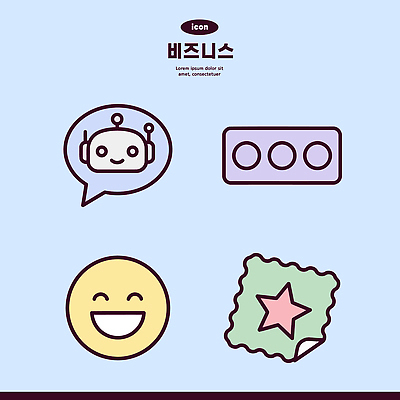 별 백그라운드 말풍선 스티커 일러스트 비즈니스 웃음 로봇 오브젝트 이모티콘 국내일러스트 AI파일 자연요소 표정 파일형식 벡터