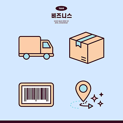 교통 지도 일러스트 비즈니스 자동차 상자 운송업 상품 배송 오브젝트 택배 바코드 위치 패키지 물류 국내일러스트 AI파일 산업 육상교통 파일형식 벡터