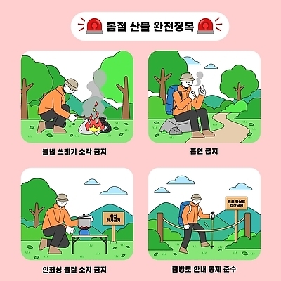 공원 남자 일러스트 흡연 야외활동 자연보호 숲 안전수칙 규칙 산불 불법 산악지역 진입금지 취사금지 화재예방 흡연금지 국내일러스트 AI파일 공공시설 자연 담배 안전 사람 금지 범죄 보호 예방 화재 파일형식 벡터