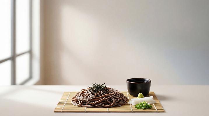 JPG 편집이미지 음식 재료 식탁 메밀국수 심플 간장 요리방법 판모밀 편집실사 AI포토 AI콘텐츠 탁자 면류 양념 CG 방법 파일형식