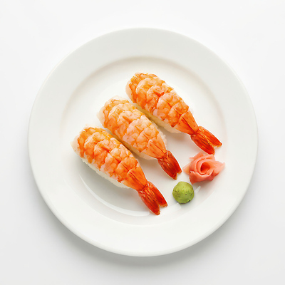 JPG 편집이미지 접시 음식 새우 식사 초밥 고추냉이 해산물 생강 새우초밥 일본음식 편집실사 AI포토 AI콘텐츠 식기 채소 갑각류 양념 CG 파일형식