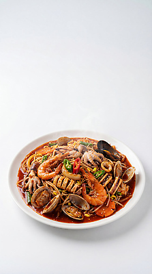 JPG 편집이미지 그릇 재료 식사 해물요리 맛 해산물 매움 해물찜 편집실사 AI포토 AI콘텐츠 식기 음식 컨셉 CG 찜 파일형식
