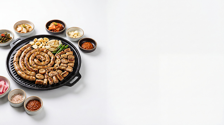 JPG 편집이미지 한식 반찬 한국 육류 요리 식사 그릴 곱창 편집실사 AI포토 AI콘텐츠 아시아 음식 식재료 주방용품 CG 파일형식